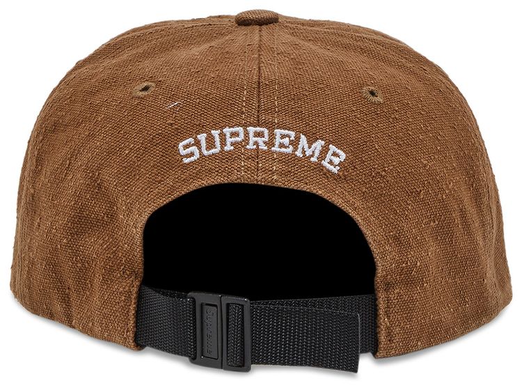 Supreme Classic Logo 6 Panel Olive Brown