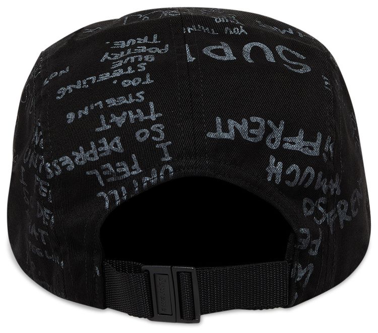 Supreme Gonz Poems Camp Cap Black