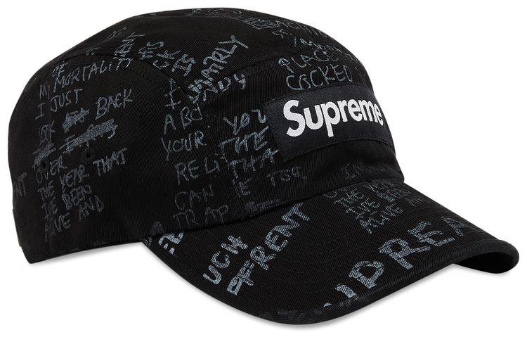 Supreme Gonz Poems Camp Cap Black