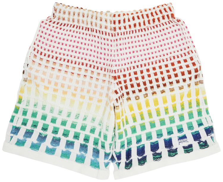 Supreme Gradient Grid Knit Short Natural