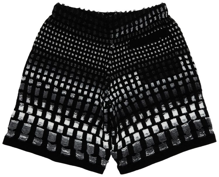 Supreme Gradient Grid Knit Short Black
