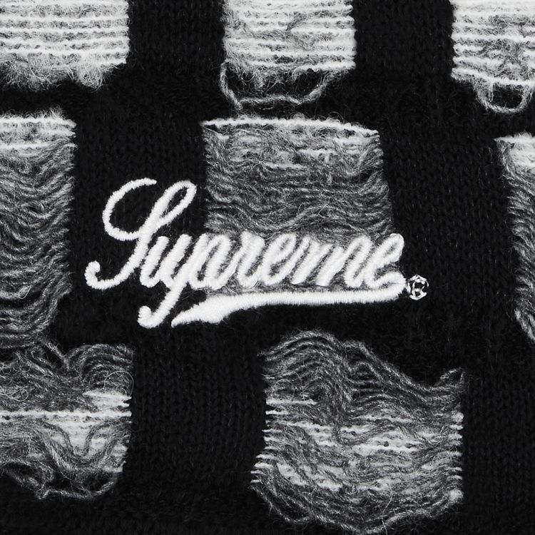 Supreme Gradient Grid Knit Short Black