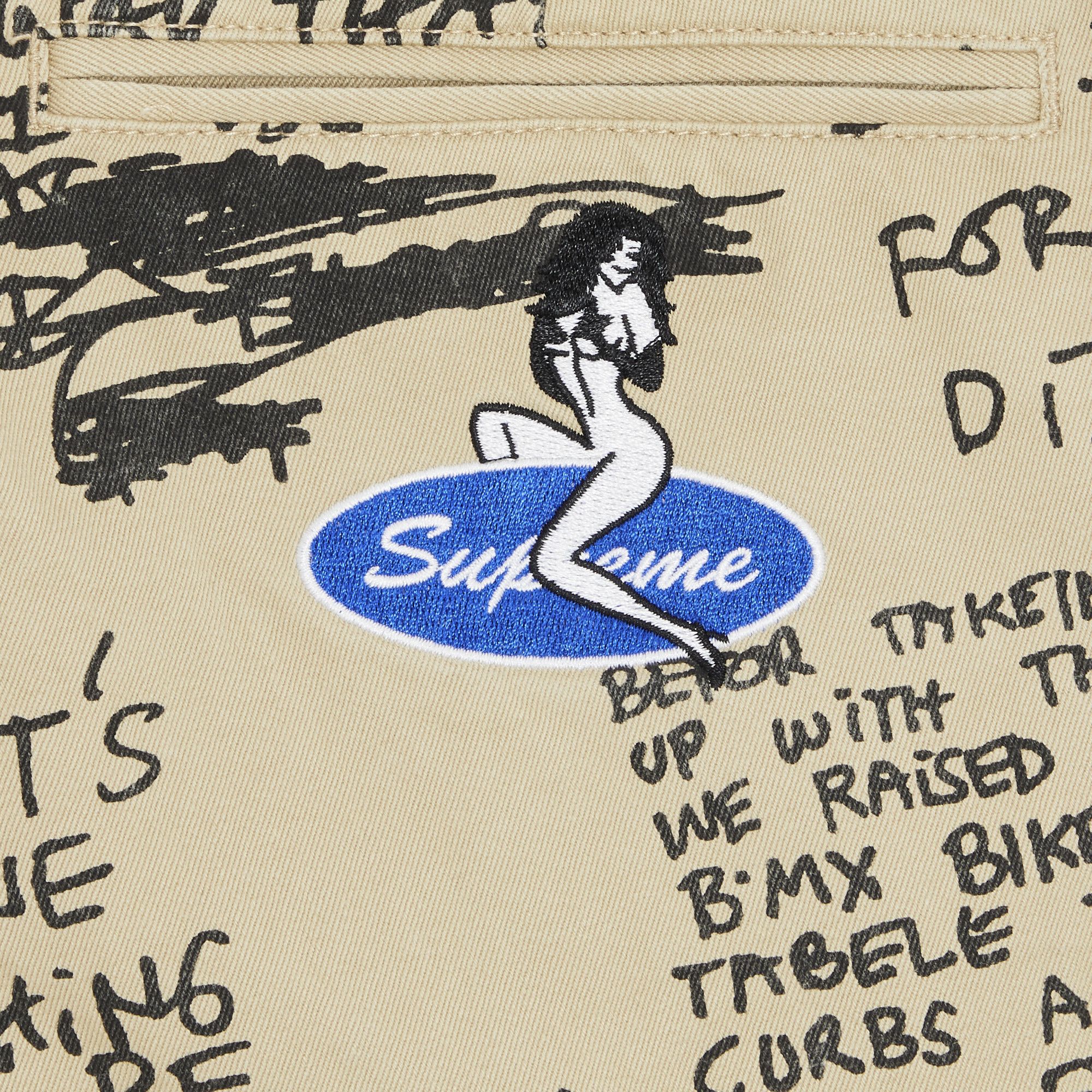 Supreme Gonz Poems Chino Pant (SS23) - $168