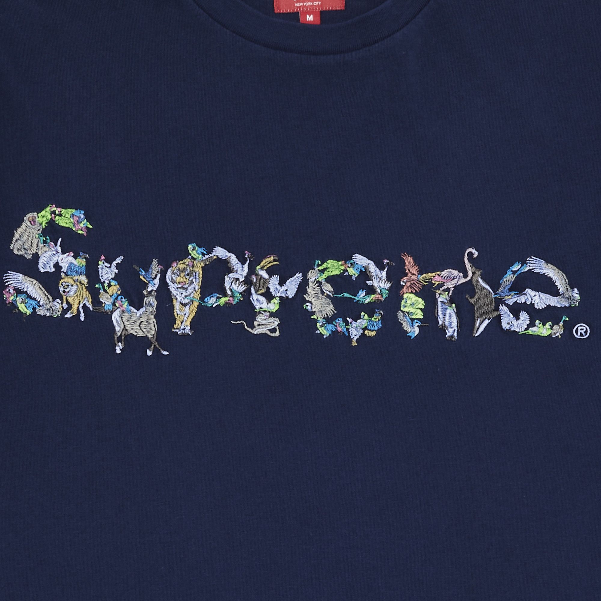 ●日本正規品● Supreme Buy Animal Navy 'Dark Top Short-Sleeve Kingdom トップス