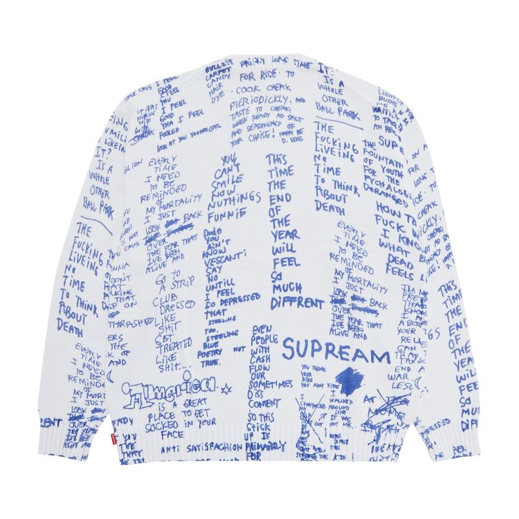 Supreme Gonz Poems Sweater White