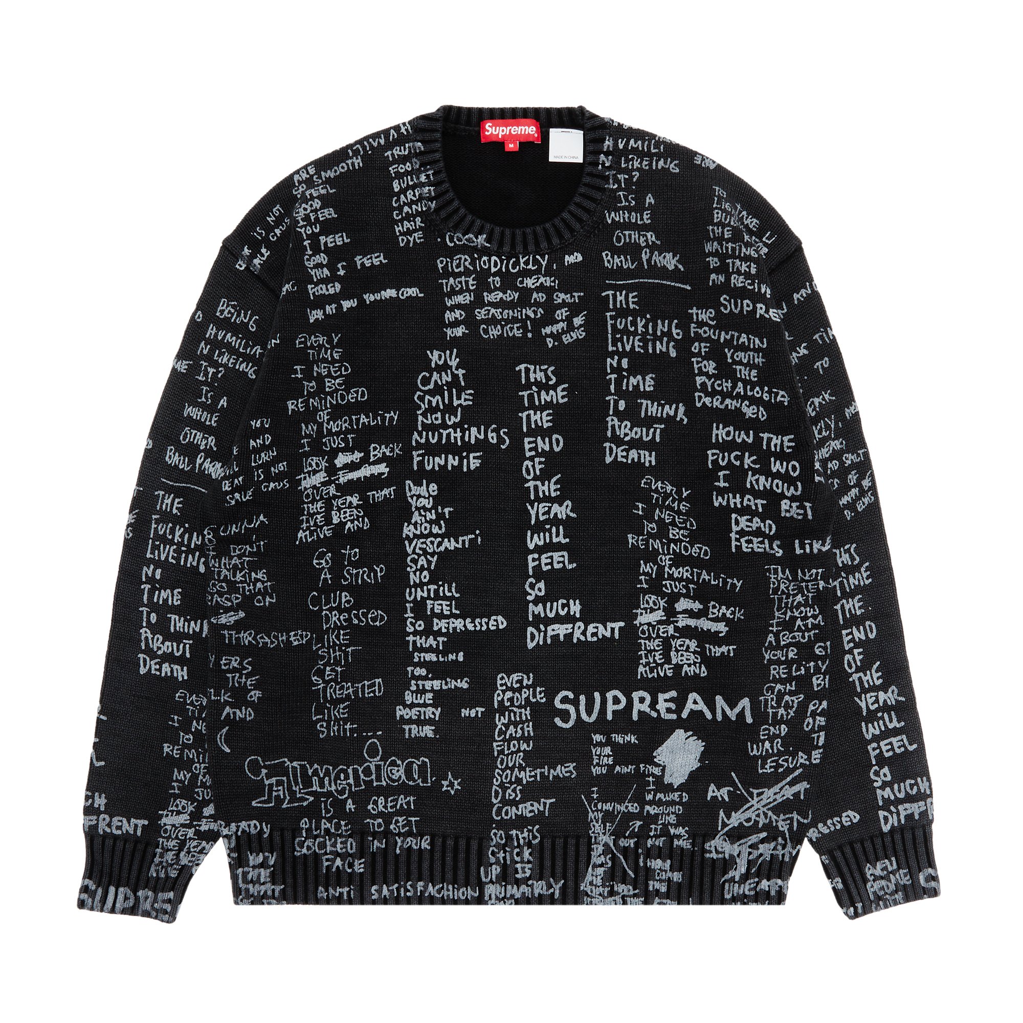 Supreme Gonz Poems Sweater 'Black'