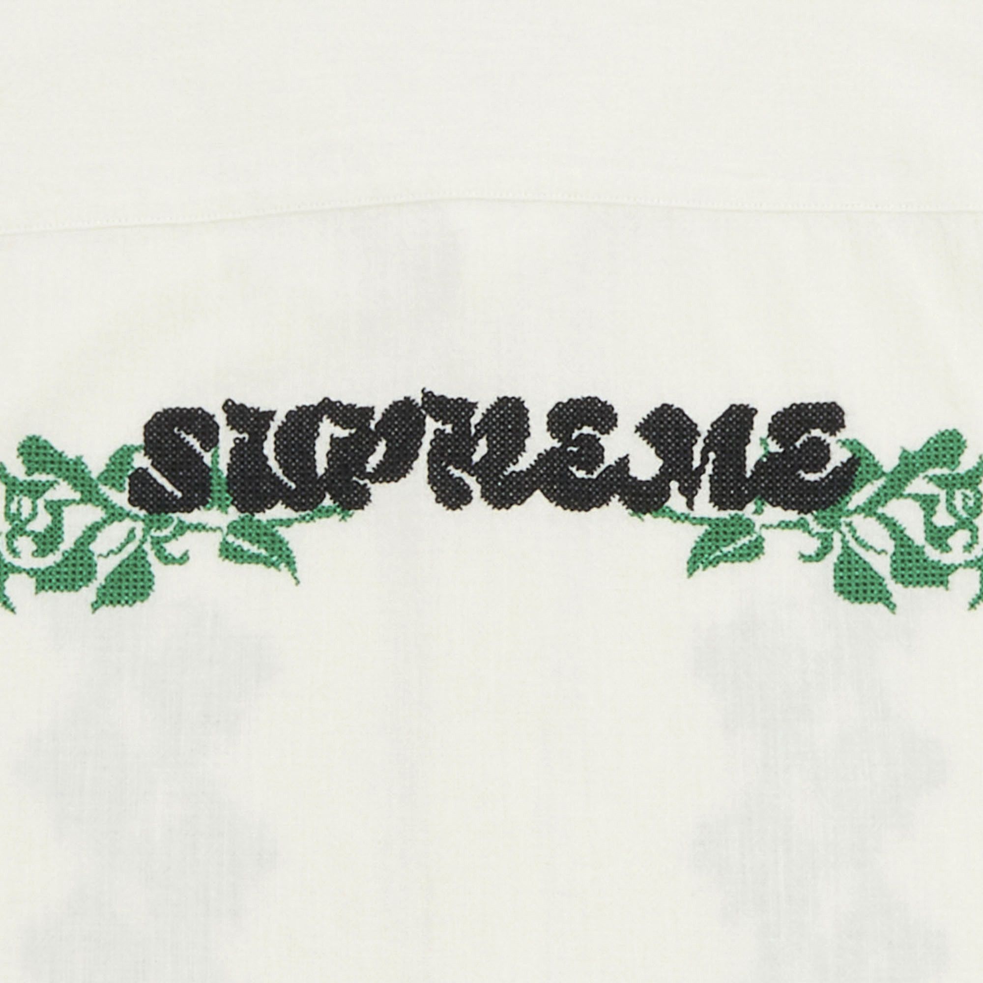 Buy Supreme Needlepoint Short-Sleeve Shirt 'White' - SS23S30