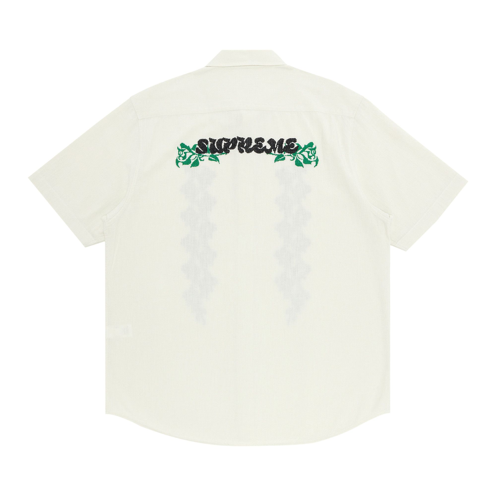 Buy Supreme Needlepoint Short-Sleeve Shirt 'White' - SS23S30 WHITE