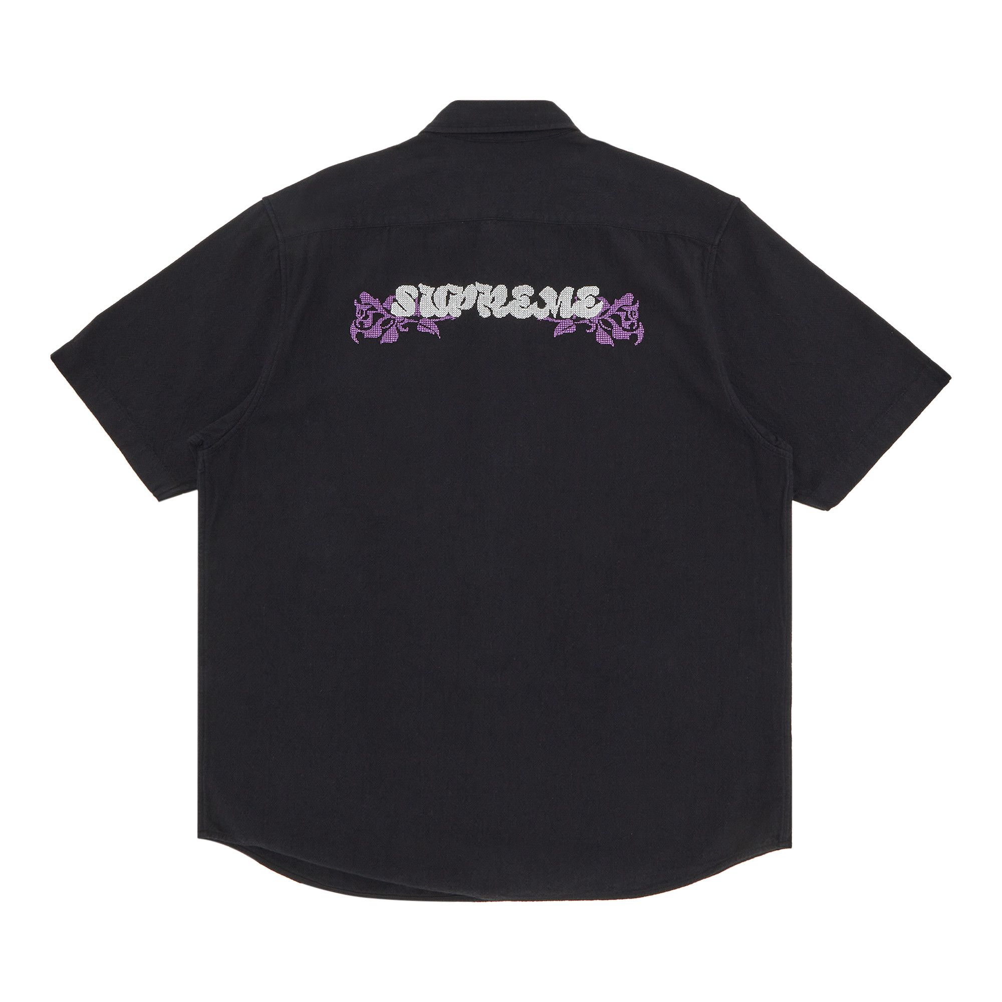 Buy Supreme Needlepoint Short-Sleeve Shirt 'Black' - SS23S30 BLACK