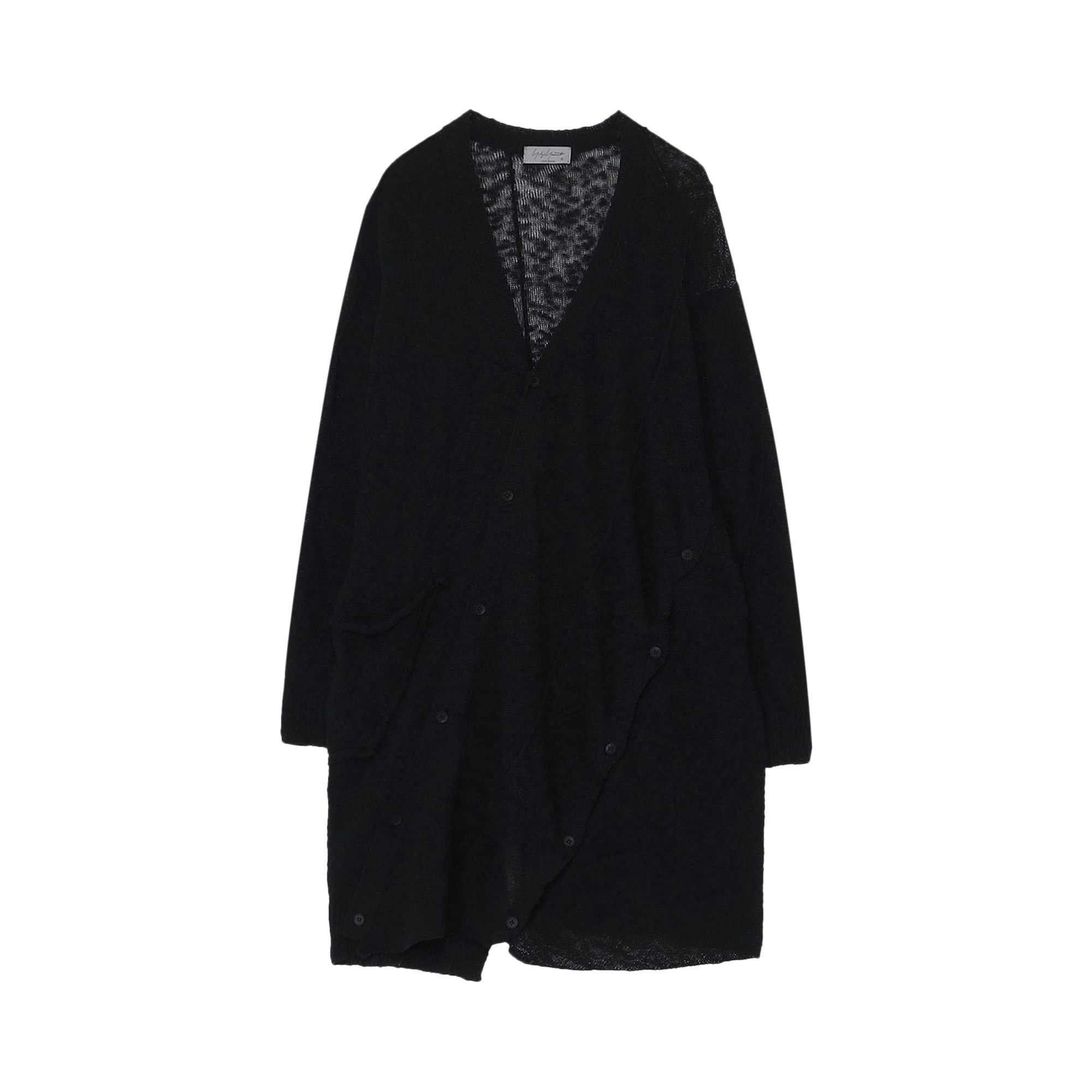 Buy Yohji Yamamoto Pour Homme Skew Cardigan Black HZ K75 095 2 03 GOAT