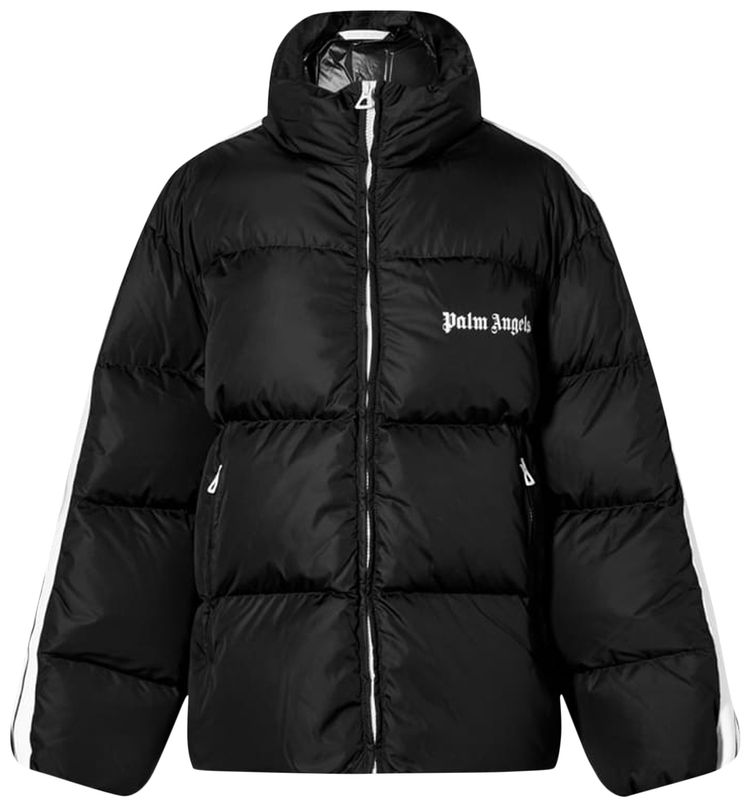 Palm Angels Track Down Jacket BlackWhite