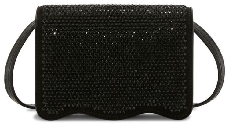 Palm Angels Rhinestone Palm Beach Bag BlackSilver