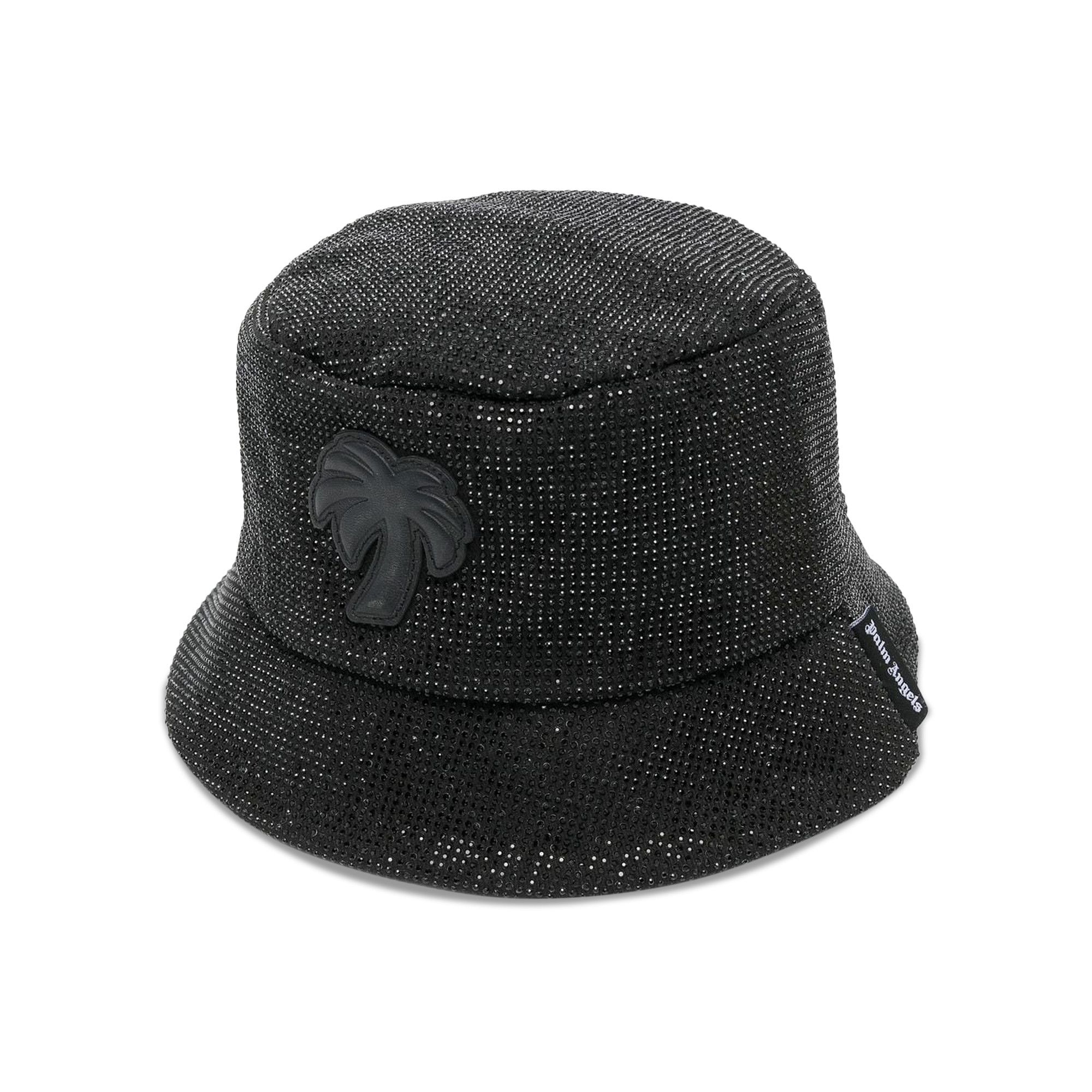 ハット Palm Angels SS23 Black cotton hat (PWLA027S23FAB001 1010) Palm Angels Black Cotton Embroidered Logo Baseball Cap | eBay