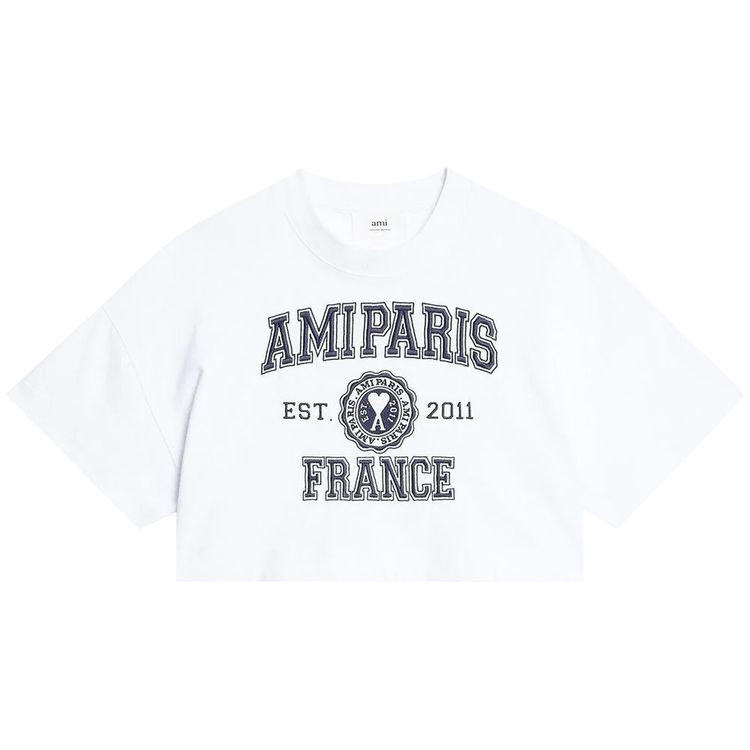 Ami France Logo T Shirt White