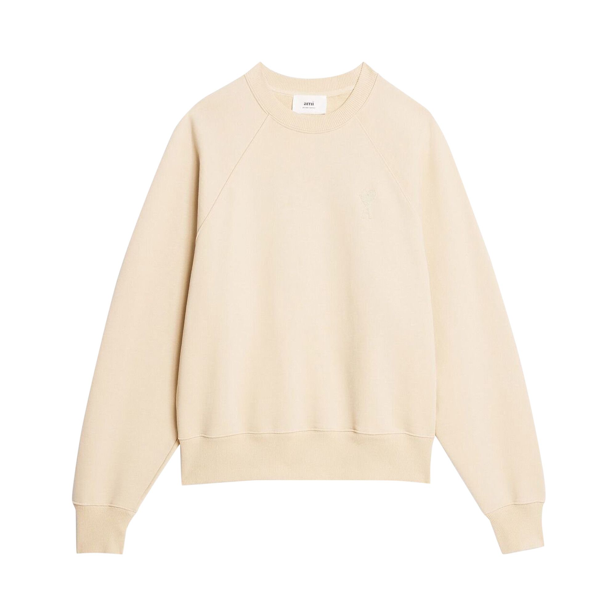 Buy Ami Tonal Sweatshirt 'Vanilla' - USW004 747 714 | GOAT