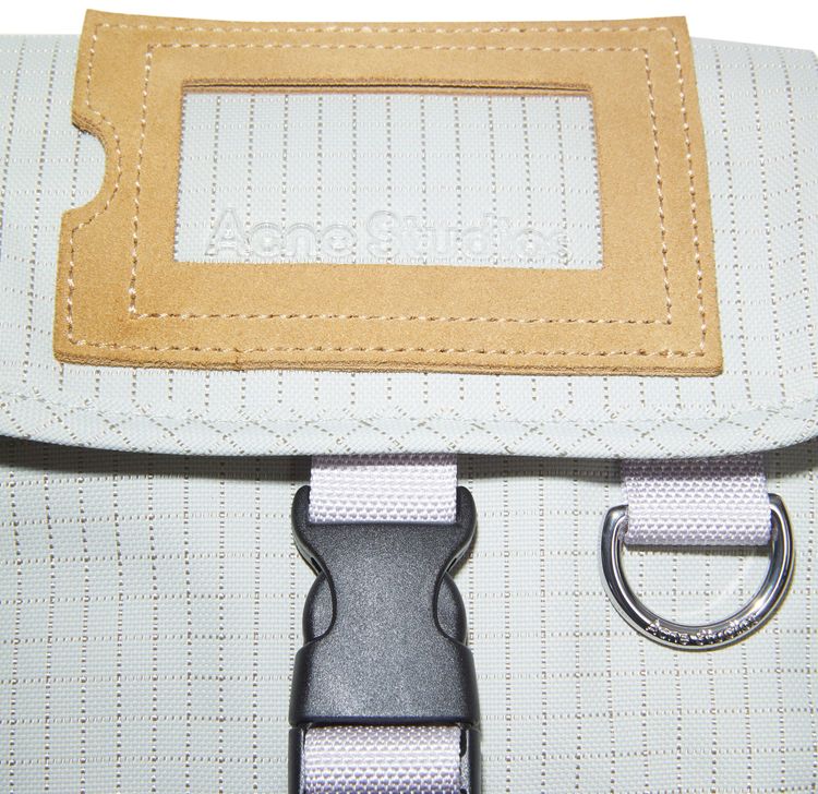 Acne Studios Mini Messenger Bag Cold BeigeLilac Purple