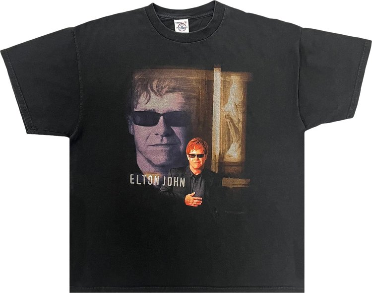 Music Elton John Songs From The West Coast Tee 'Black'