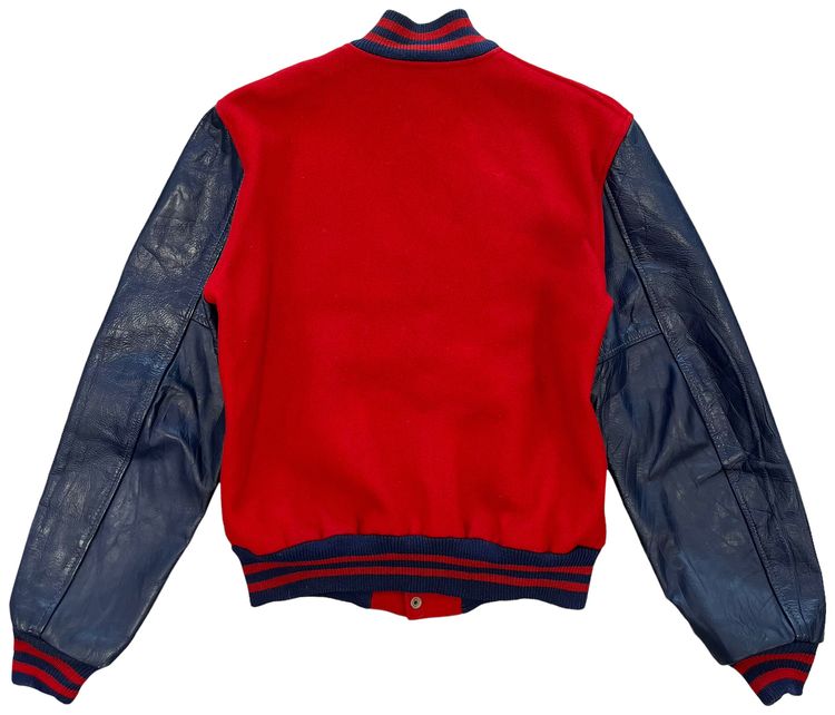Vintage Varsity Letterman Jacket RedBlue