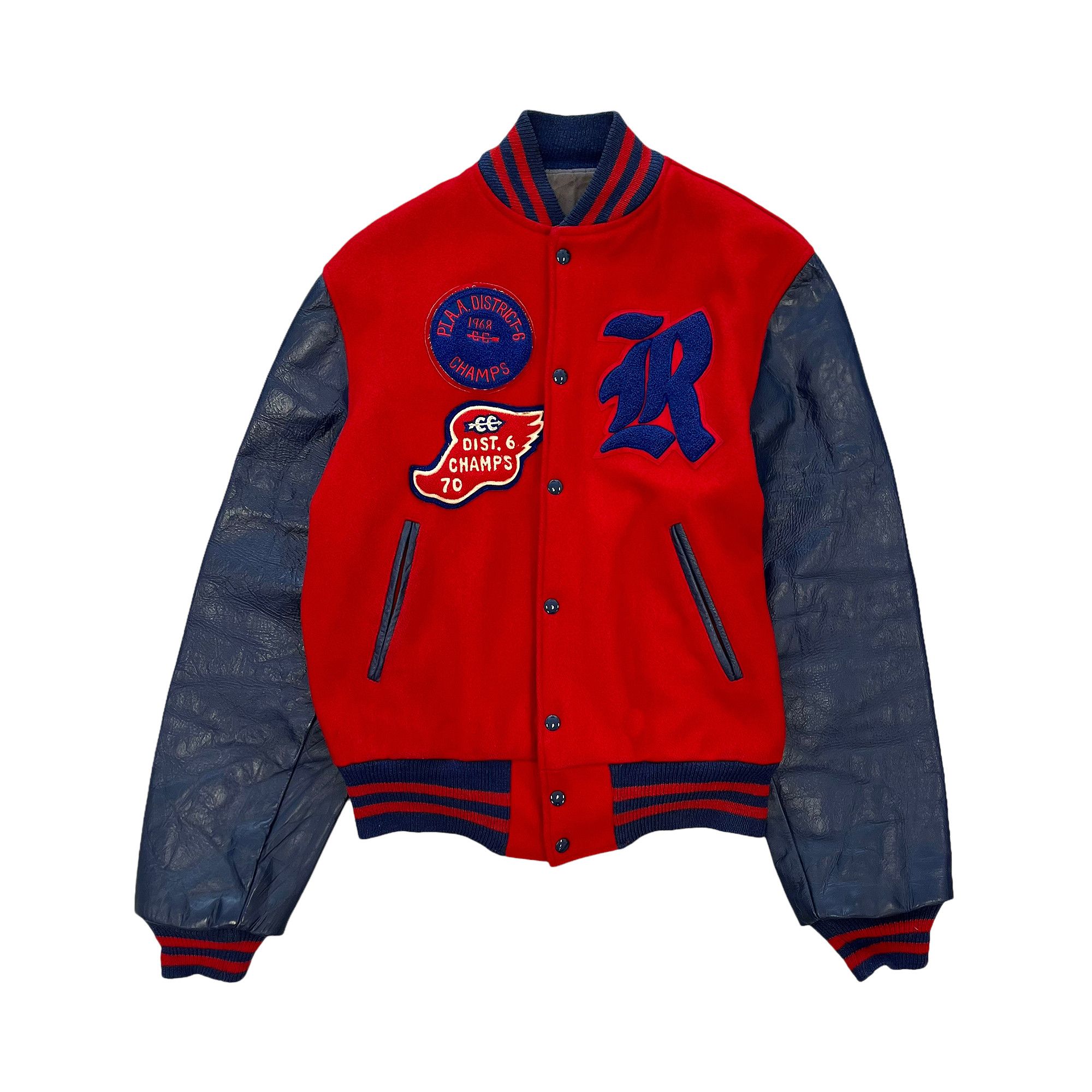 Buy Vintage Varsity Letterman Jacket Red Blue 3099 119700308VLJ RED GOAT