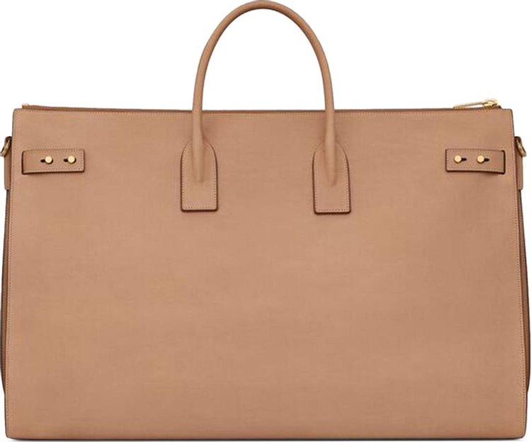 Saint Laurent Sac Du Jour Duffel Bag Vintage BrownGold