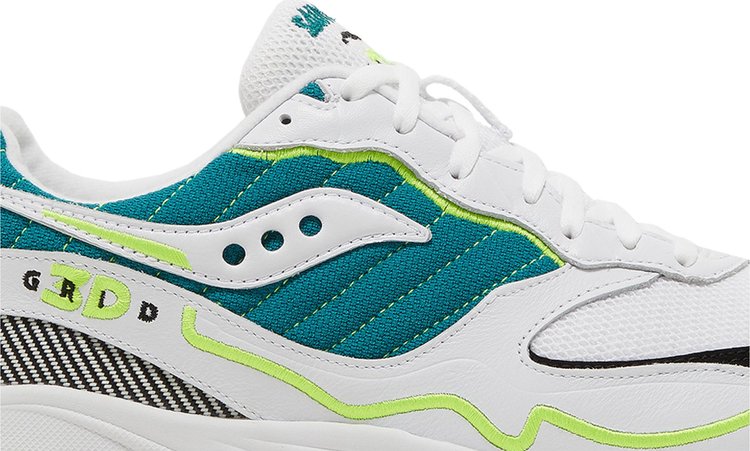 3D Grid Hurricane White Green