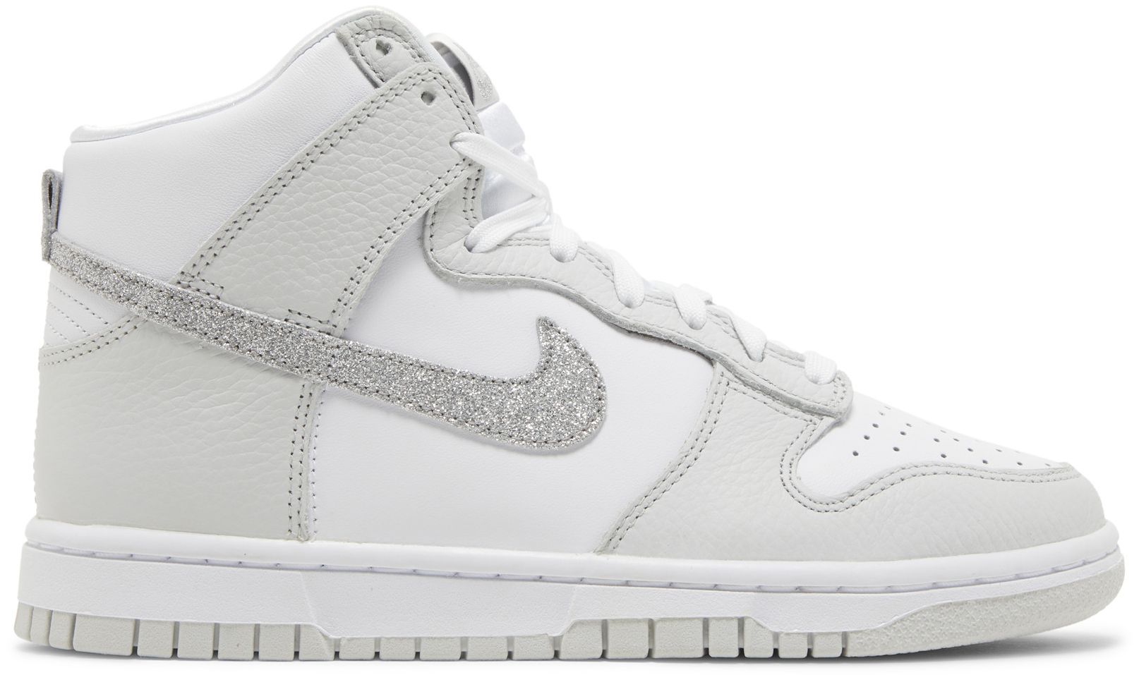 Buy Wmns Dunk High 'Silver Glitter Swoosh' FJ4578 100 GOAT