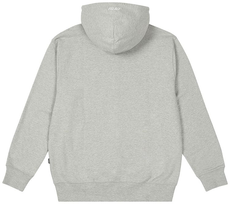 Palace Felt P Zip Hood Grey Marl