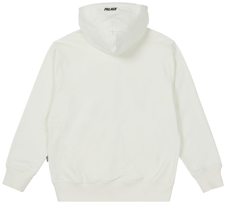 Palace Felt P Zip Hood White