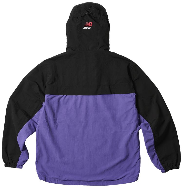Palace x New Balance Pop Over Shell Jacket BlackPurple