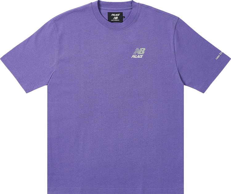Palace x New Balance Logo T-Shirt 'Purple'