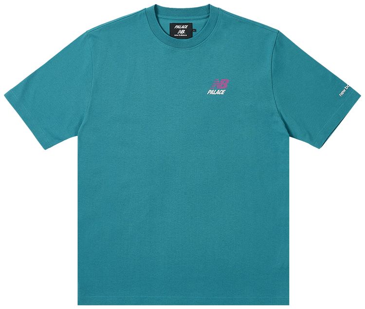 Palace x New Balance Logo T Shirt Teal