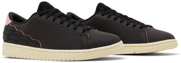 Air Jordan 1 Centre Court Perforated Black Pink