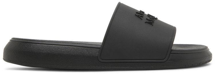 Alexander Mcqueen Wmns Logo Slides Black