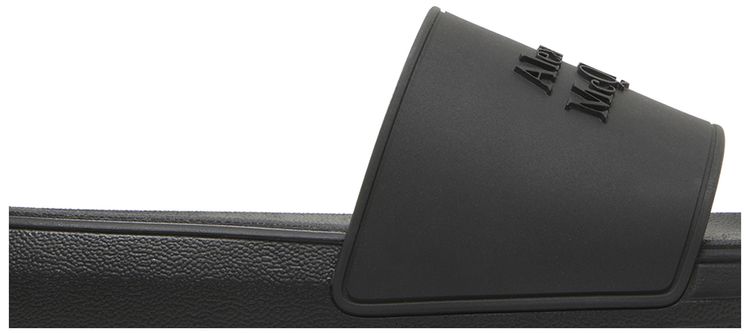 Alexander Mcqueen Wmns Logo Slides Black
