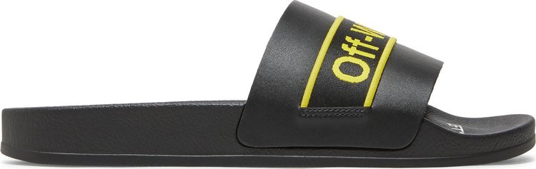 Off-White Industrial Sliders 'Black Yellow'