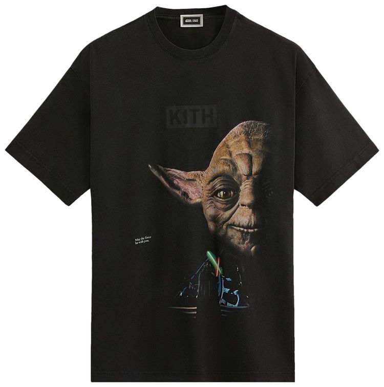 Kith x Star Wars Yoda Vintage Tee Black