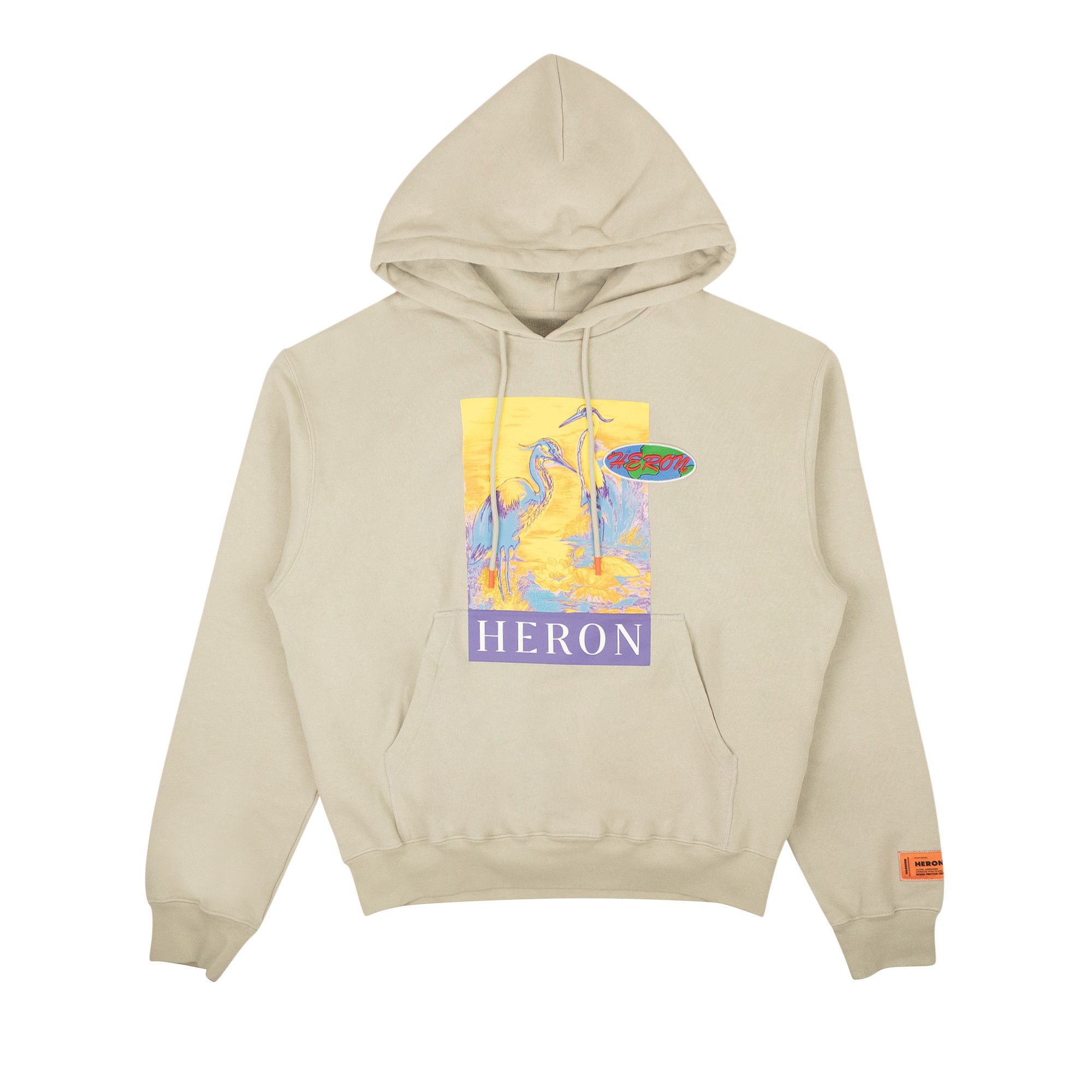 Size xxl Heron Preston Heron Hoodie Grey Yellow