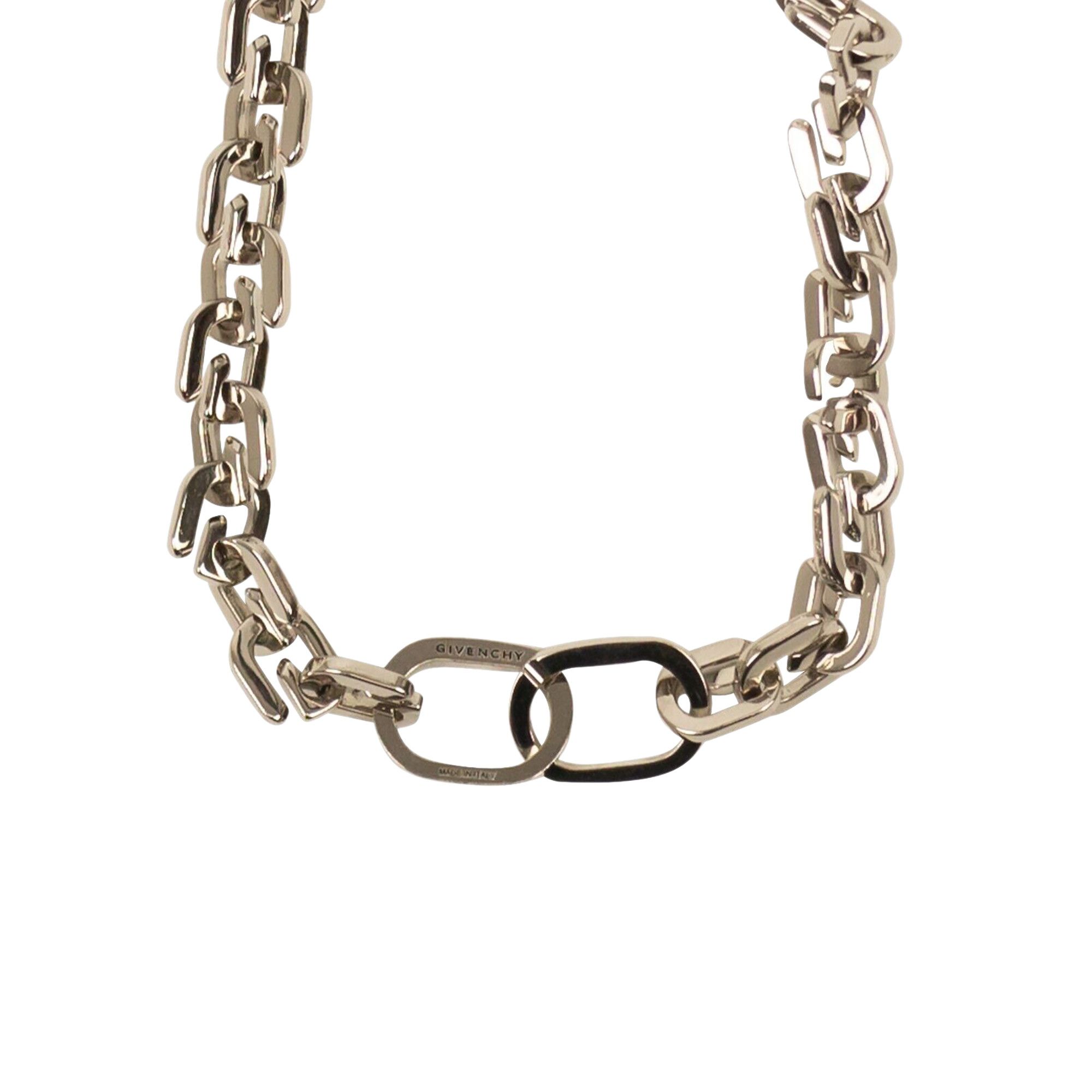 GIVENCHY Gリンクロックフレスレット BF20B7F003 040 Givenchy Silver G Link Padlock Bracelet Givenchy