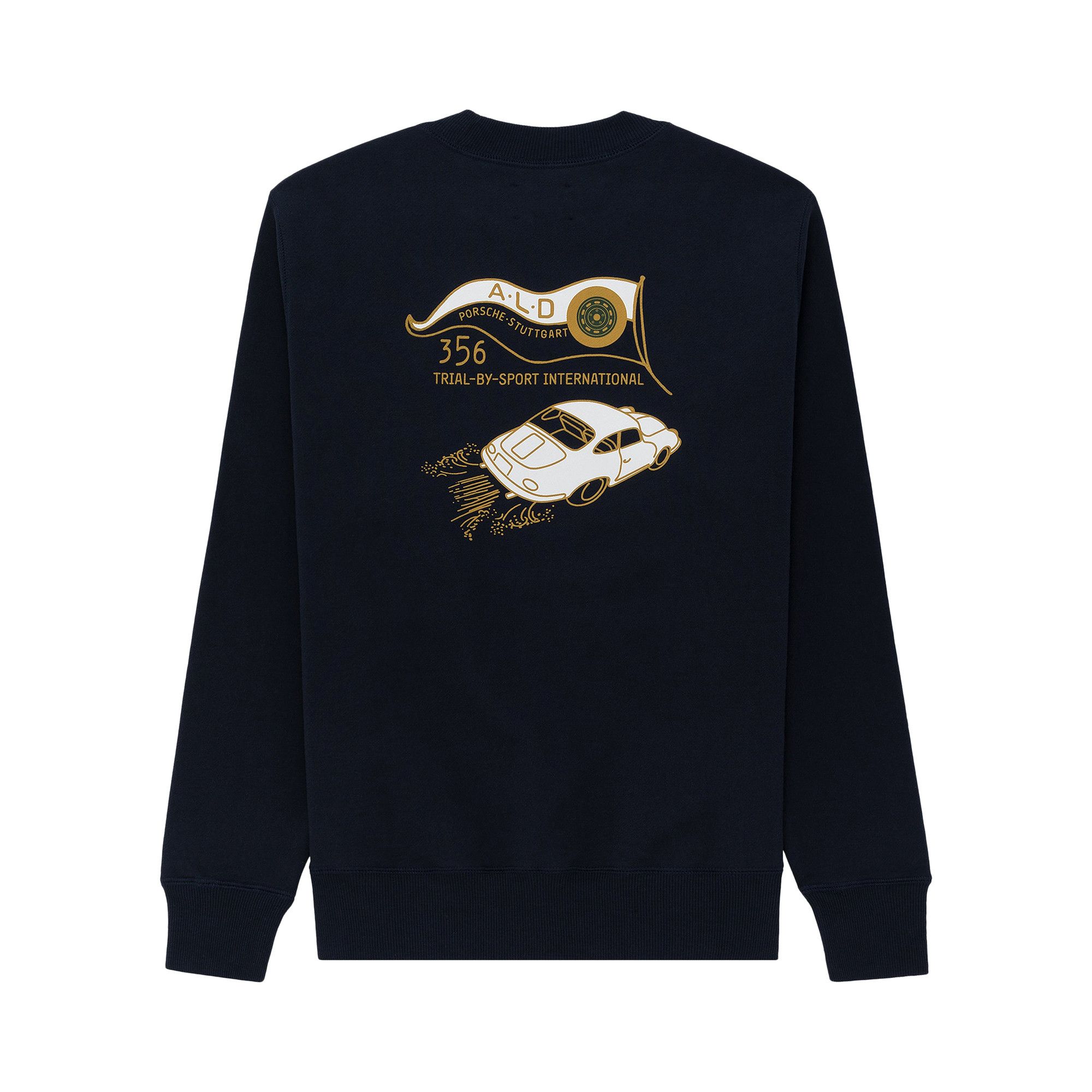 Aime Leon Dore x Porsche 356 Crewneck Sweatshirt Navy Blazer Blue Men s Size XS