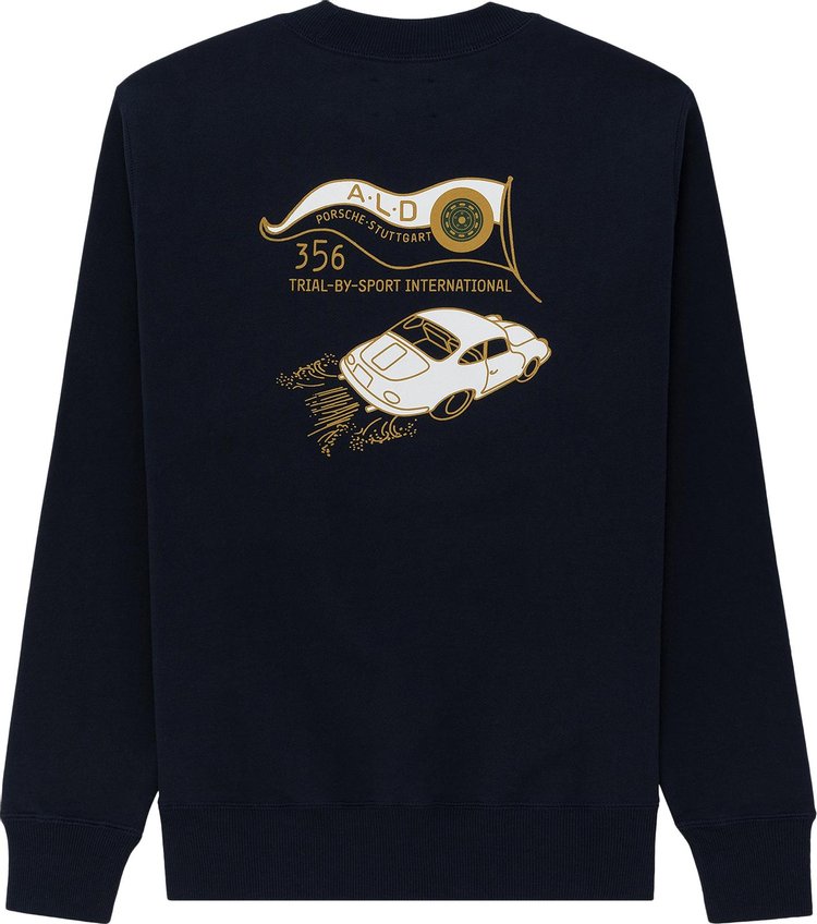 Aime Leon Dore x Porsche 356 Crewneck Sweatshirt Navy Blazer