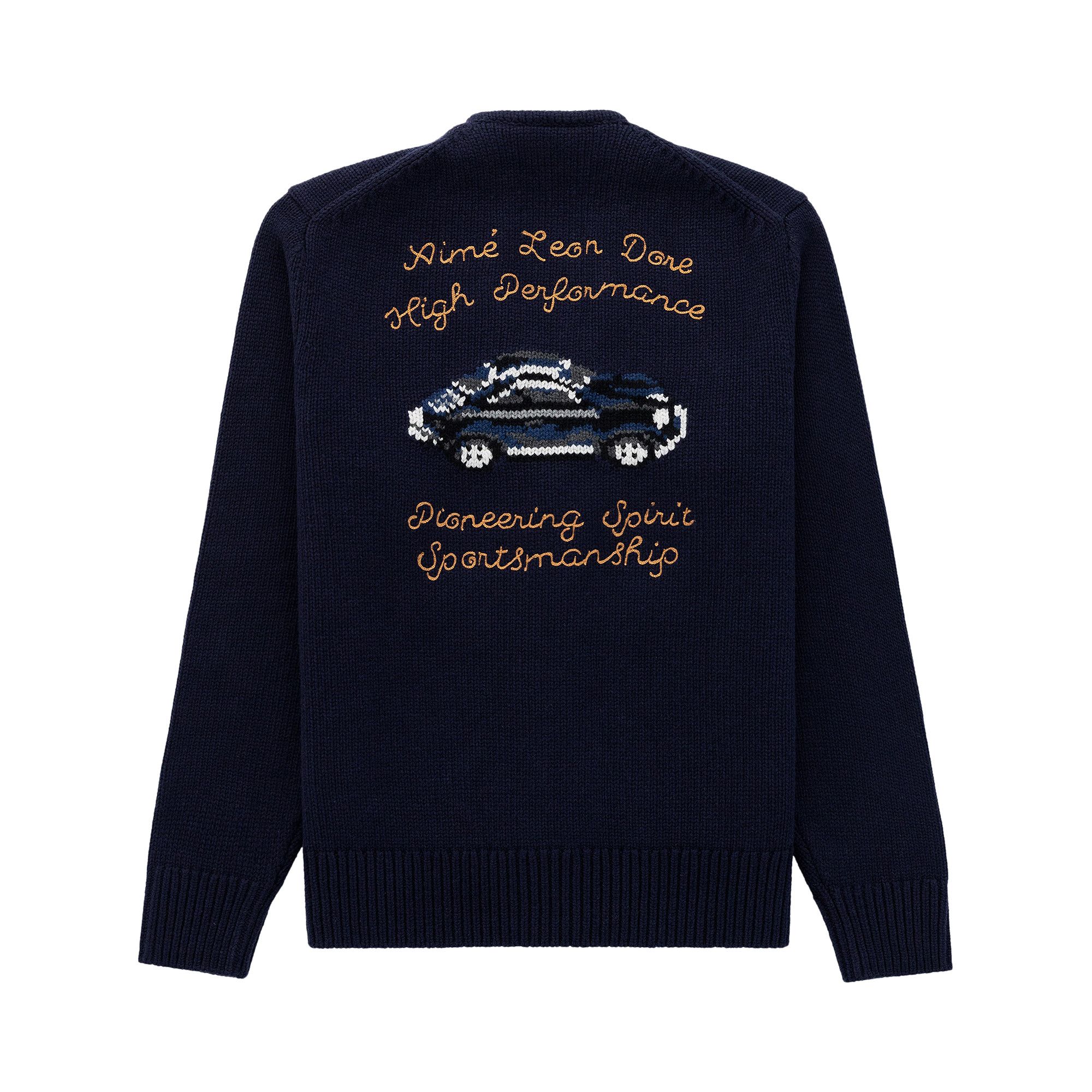 Buy Aimé Leon Dore x Porsche 356 Cardigan 'Navy Blazer
