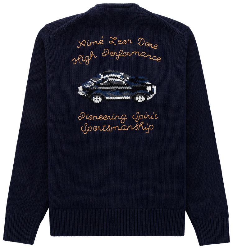Aime Leon Dore x Porsche 356 Cardigan Navy Blazer
