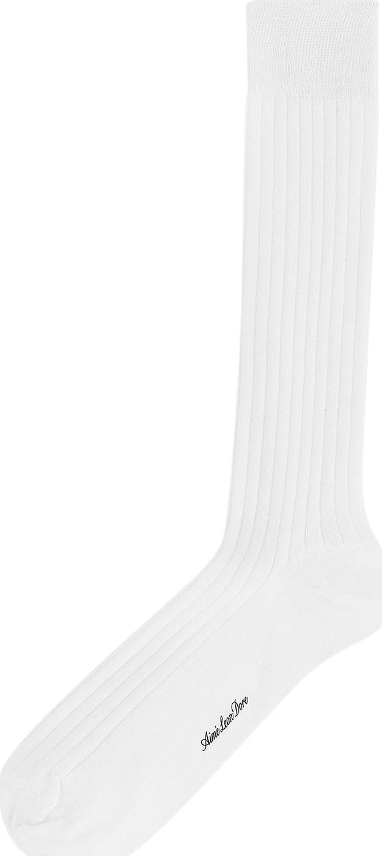 Aimé Leon Dore Dress Sock 'Bright White'