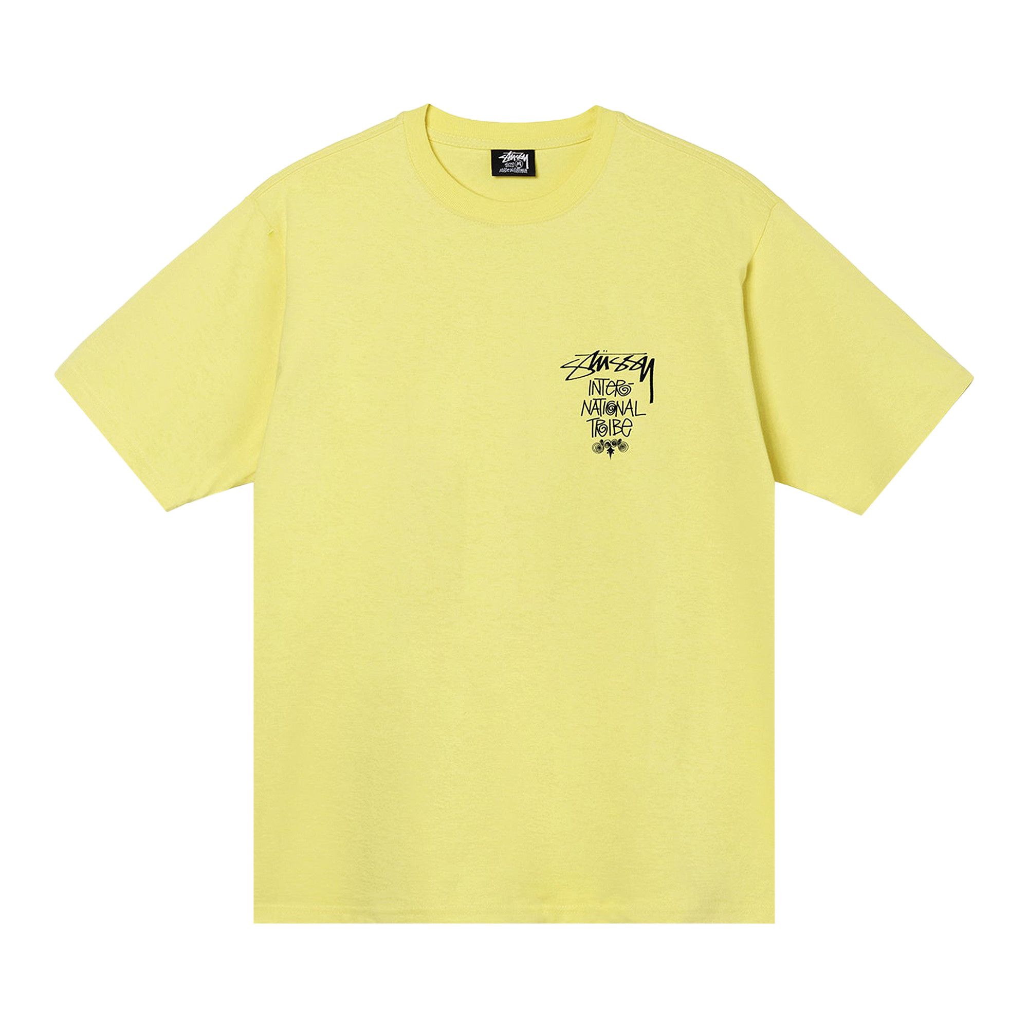 stussy 8 ball tee yellow