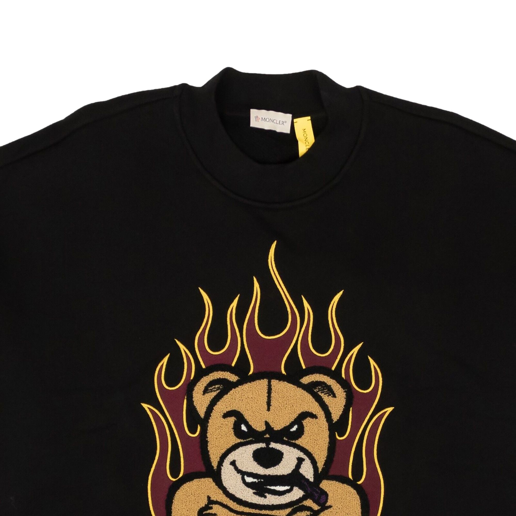 Buy Moncler Genius x Palm Angels Bear Crewneck Sweatshirt 'Black