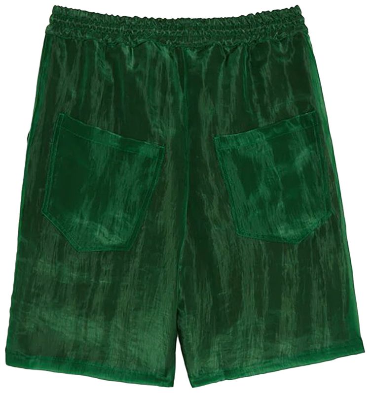 Song for the Mute Nylon Elasticated Shorts Green