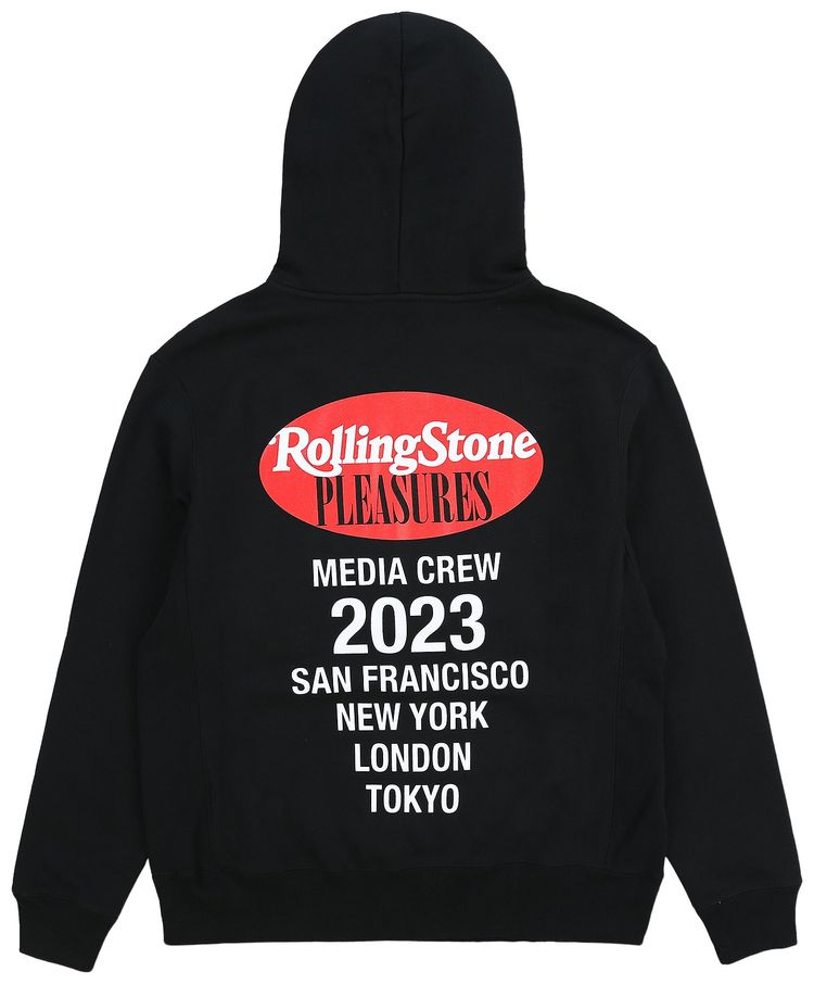 Pleasures Rolling Stone Hoodie Black