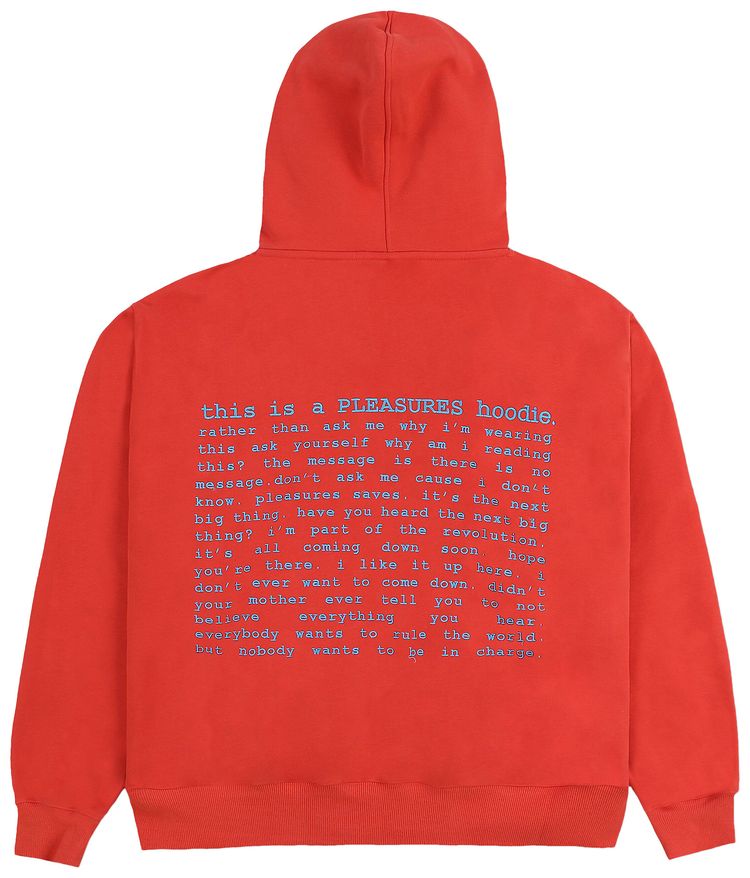 Pleasures Evolution Zip Up Hoodie Orange