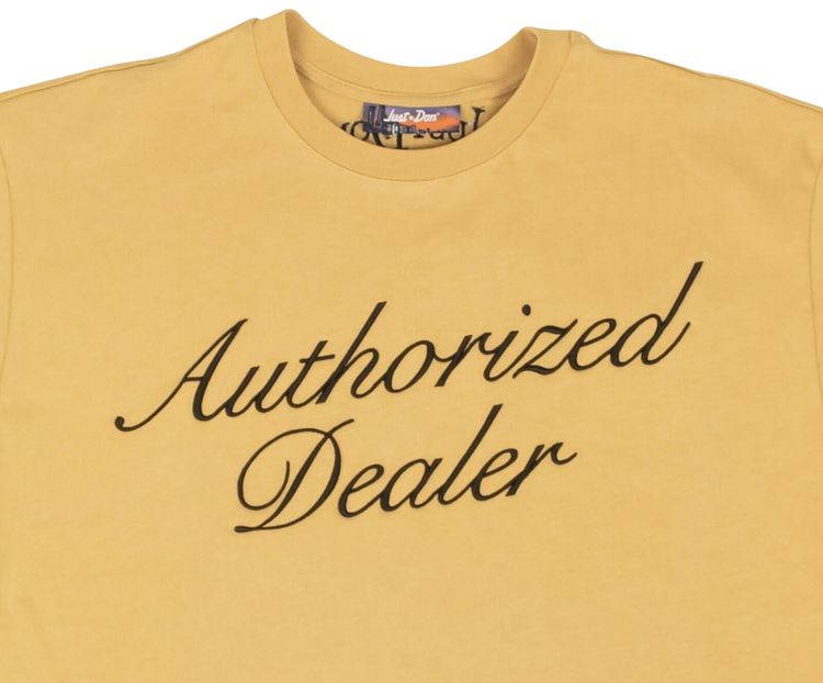 Just Don Oversized Graphic Short Sleeve T Shirt Beige