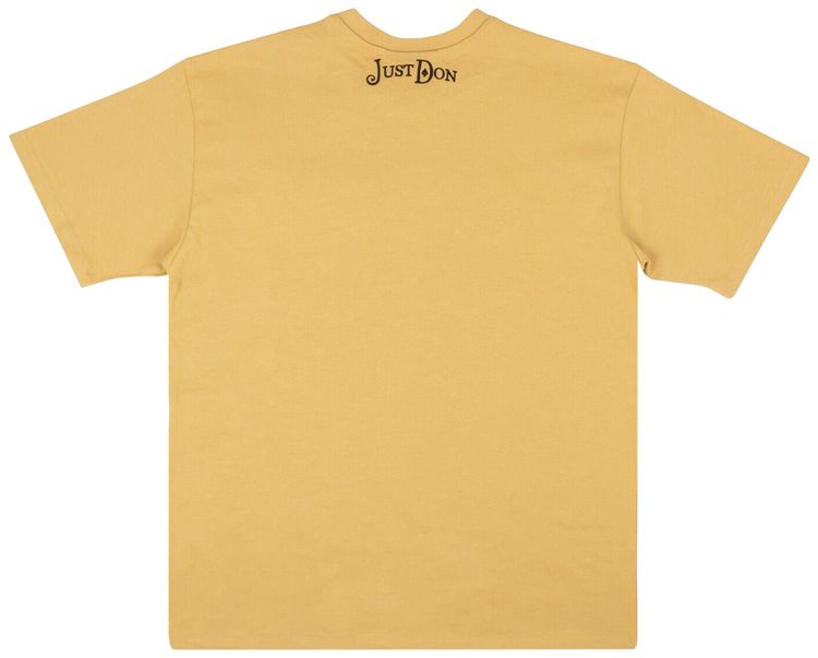 Just Don Oversized Graphic Short Sleeve T Shirt Beige